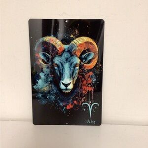 horoscope metal tin Sign, aries , horoscope Wall Art